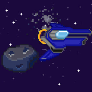 Pixel art Nave Cosmo Runner Isométrico