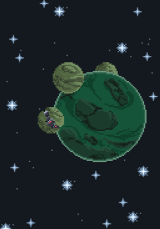 Pixel art Green Planet