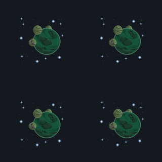 Pixel art Green Planet