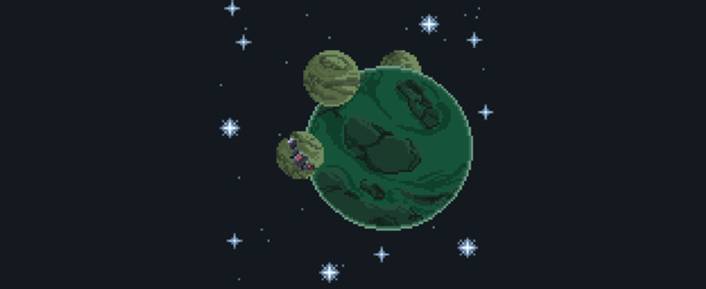 Pixel art Green Planet