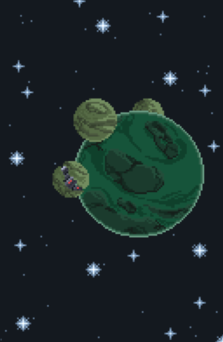 Pixel art Green Planet