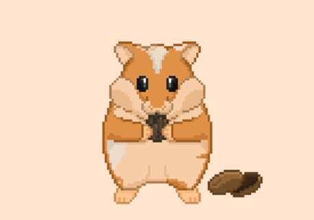 Pixel art Hamster 2