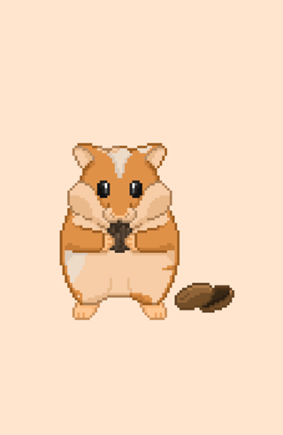 Pixel art Hamster 2