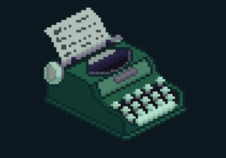 Pixel art Máquina de Escrever