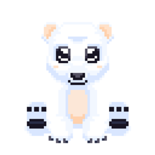 Pixel art Urso Polar