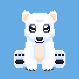 Pixel art Urso Polar