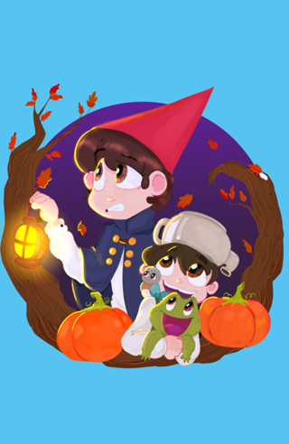 Desenho de over the garden wall