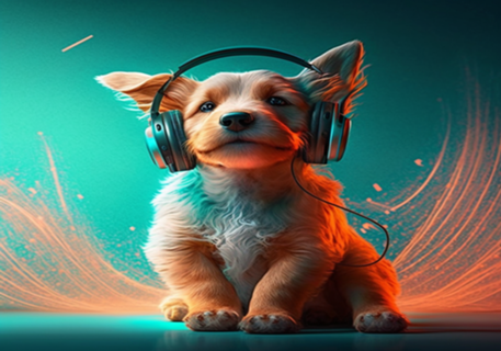 Pet Curtindo Som - Design 1