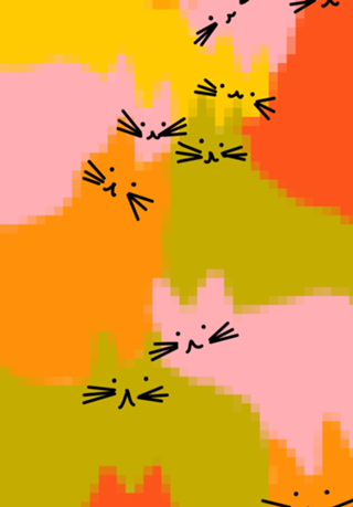 Gatos pixel arte
