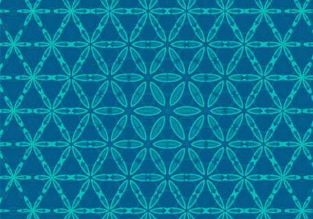 Flor da vida azul