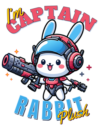 Capitão coelho de pelúcia, Coelho cartoon kawaii