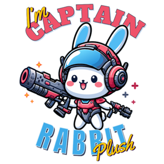 Capitão coelho de pelúcia, Coelho cartoon kawaii