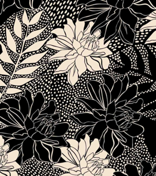 P&B Grafic Flower