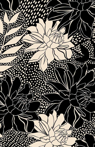 P&B Grafic Flower