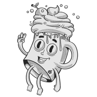 Chocolate Quente — Retro Cartoon
