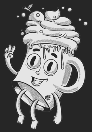 Chocolate Quente — Retro Cartoon