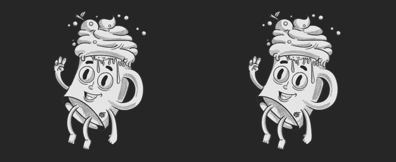 Chocolate Quente — Retro Cartoon