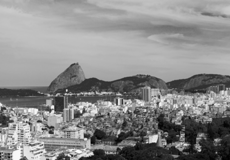 Rio de Janeiro com Pão de Açúcar (p&b)