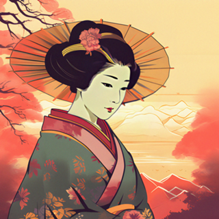 Gueixa em Tela 3: Arte no estilo Ukiyo-e