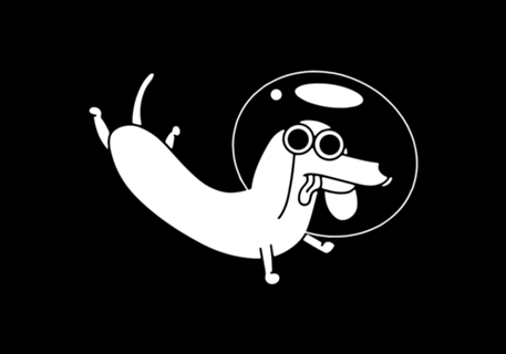 Dachshund Lost in Space