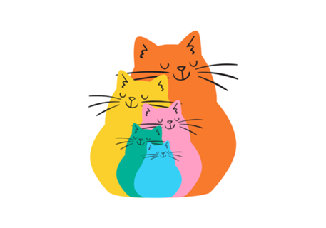 Colorful Cats