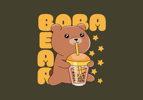 Kawaii Boba Bear
