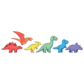 Rainbow Dinos