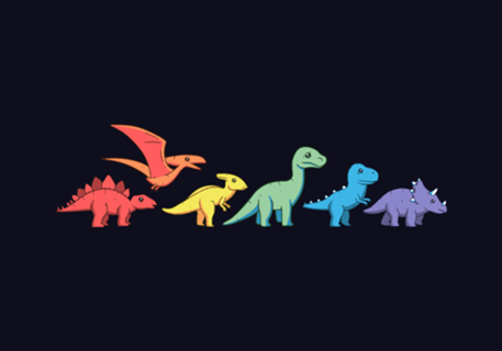 Rainbow Dinos