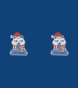 I Tried To Be Nice Xmas Cat
