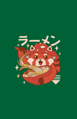 Kawaii Red Panda Ramen