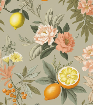 Jardim de Frutas Retrô 🌿🍊