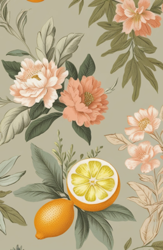 Jardim de Frutas Retrô 🌿🍊