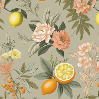 Jardim de Frutas Retrô 🌿🍊
