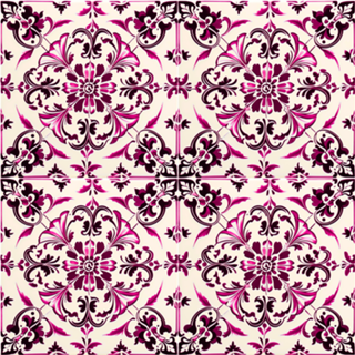 Azulejo Português Rosa Aesthetic