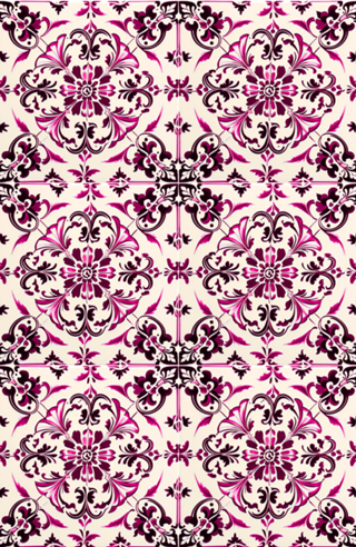 Azulejo Português Rosa Aesthetic