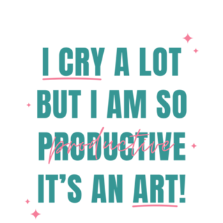 I Cry a Lot But I am So Productive - Taylor Swift