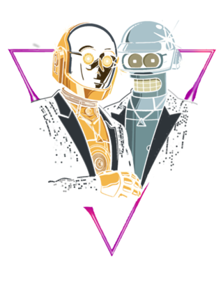 Dupla de robôs Djs