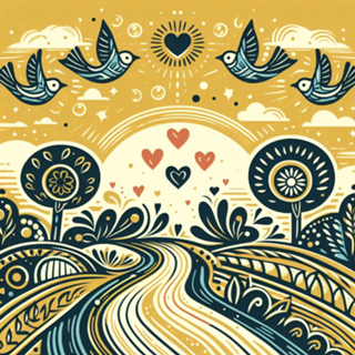 Woodcut loving