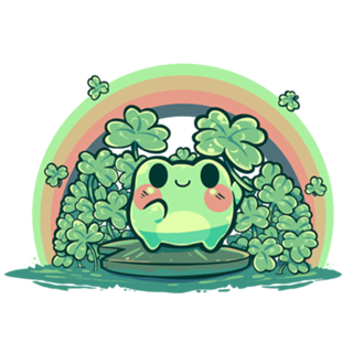 Lucky Little Cute Frog