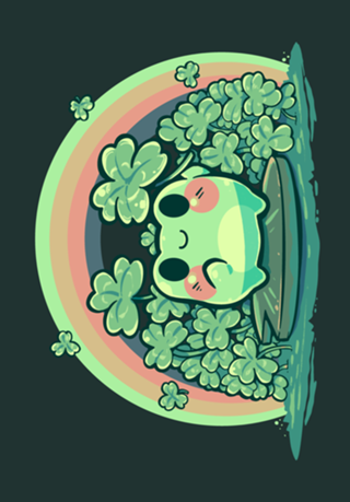 Lucky Little Cute Frog