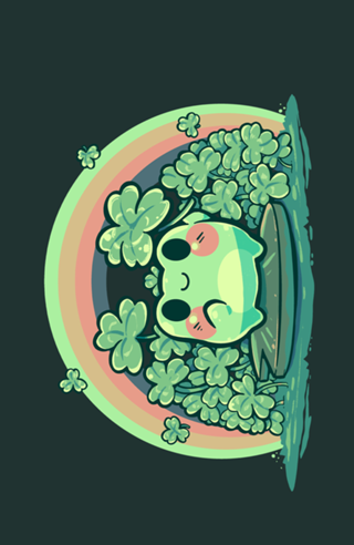 Lucky Little Cute Frog