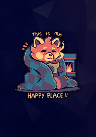Happy at the Fireplace