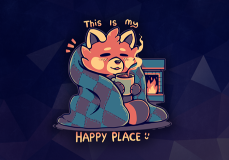 Happy at the Fireplace