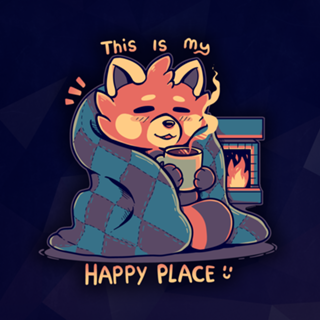 Happy at the Fireplace
