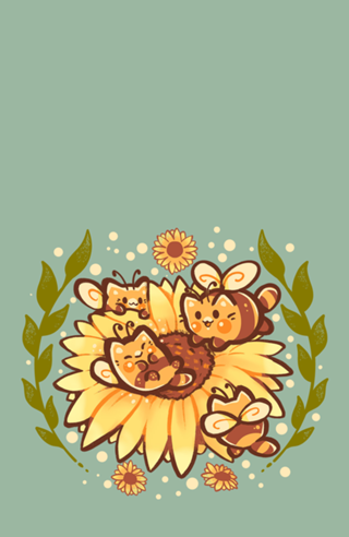 Sunflower Cat Bee