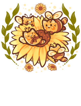 Sunflower Cat Bee