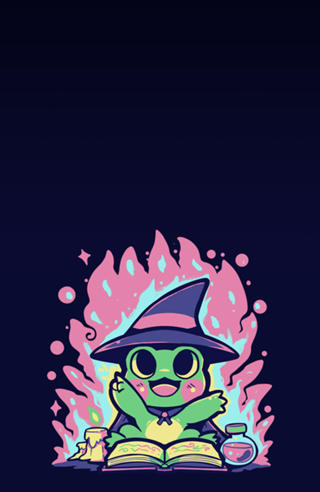 Witchy Spell Frog