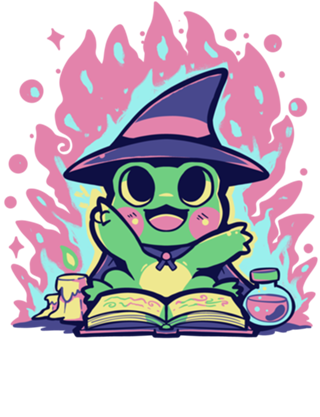 Witchy Spell Frog