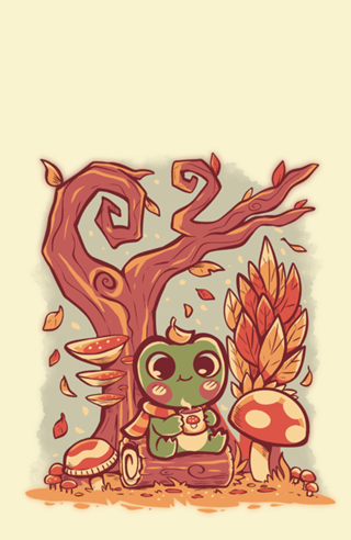 Cozy Autumn Days Frog