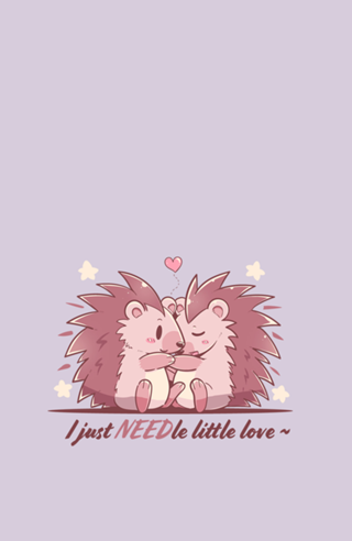 I just NEEDle little Love Hedgehog